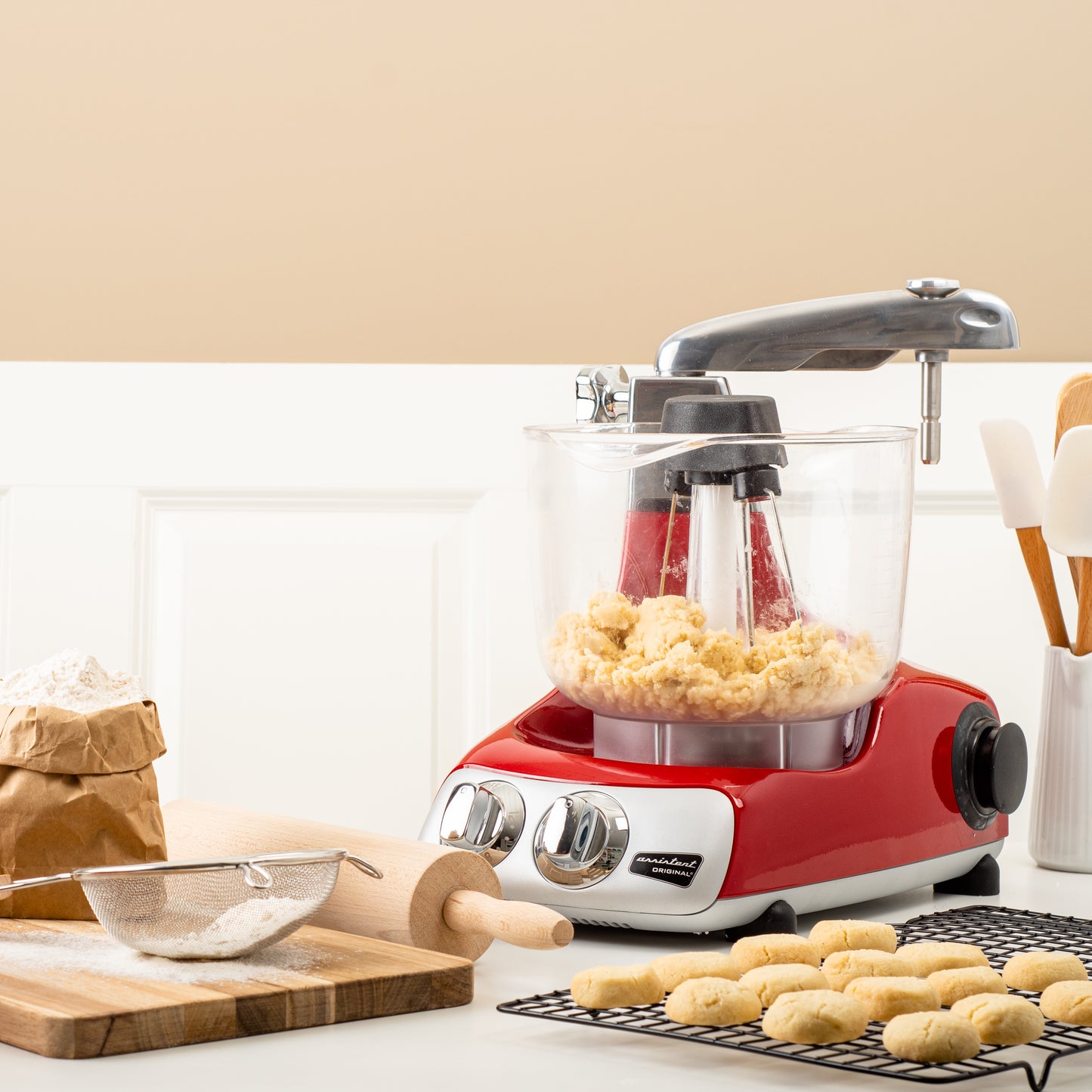 Ankarsrum Assistent Original Stand Mixer - Red